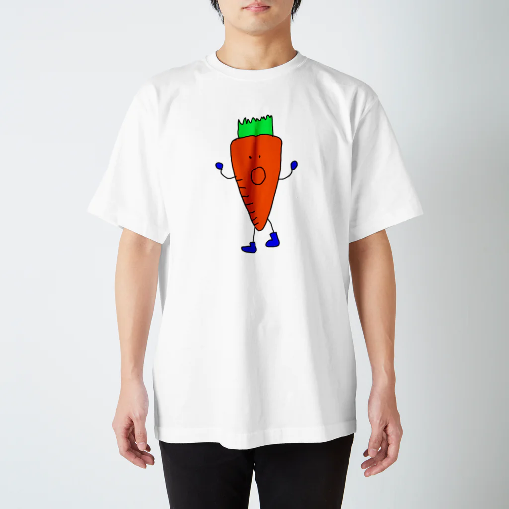 100%ASPiのにんじんくん Regular Fit T-Shirt