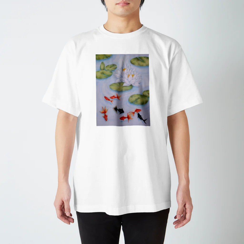 ほーぷの睡蓮と金魚 Regular Fit T-Shirt