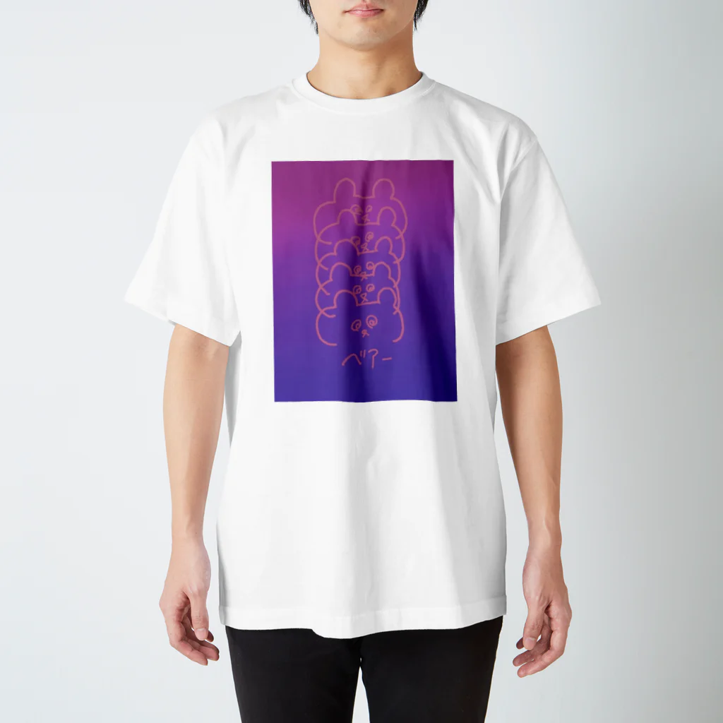 rintaropomのネオンくま スタンダードTシャツ