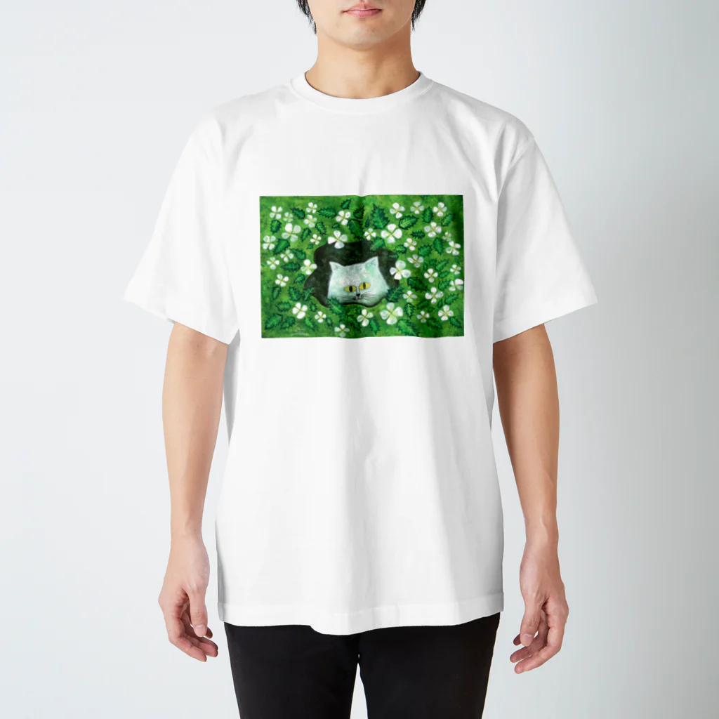 saorishinadaの月見草の隠れ家 The hiding place of the evening primroses スタンダードTシャツ