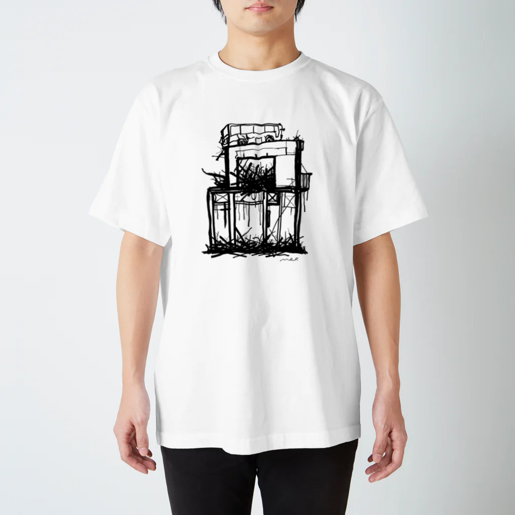 めおShopの半壊シリーズ Regular Fit T-Shirt