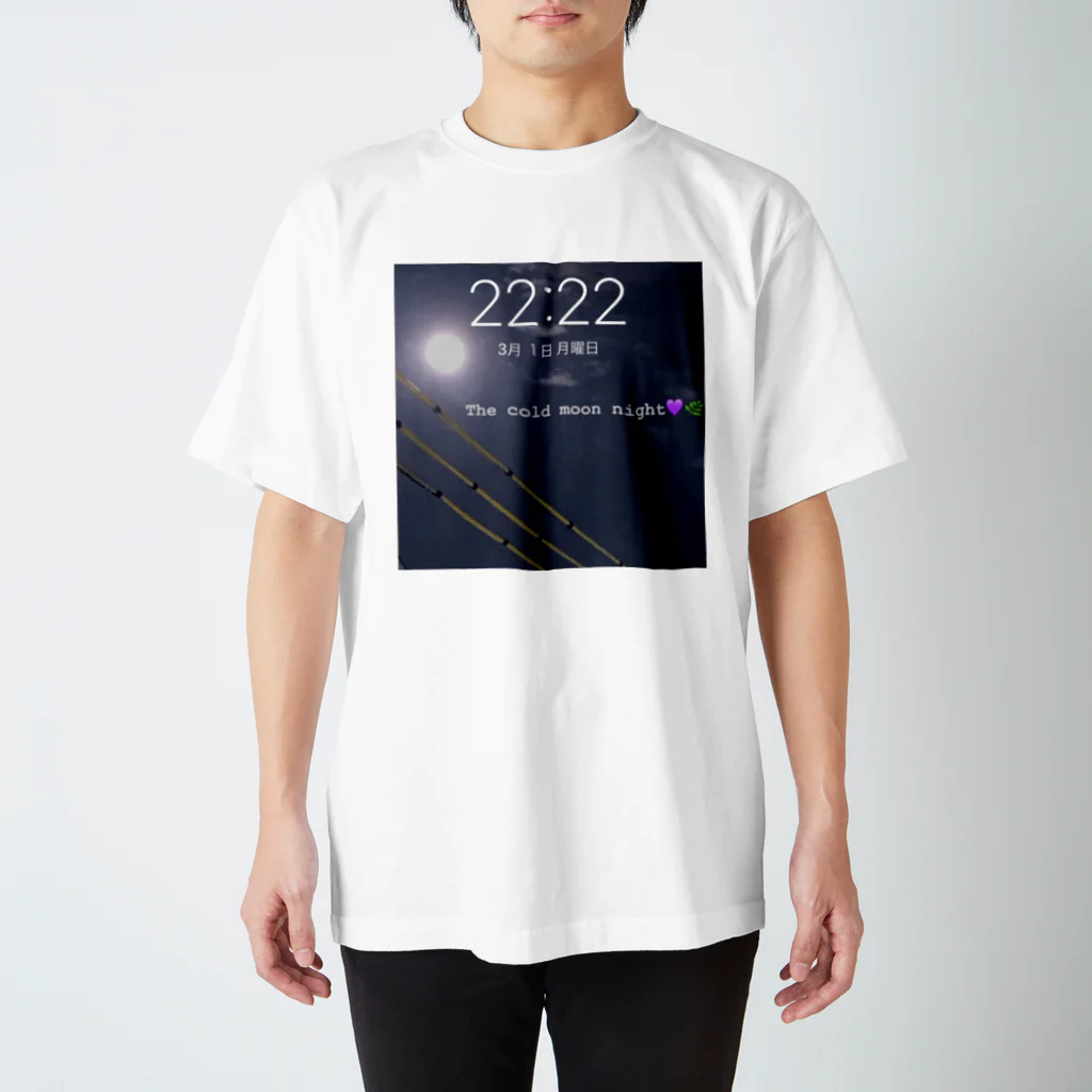 monacoのThe cold moon night 2222 Regular Fit T-Shirt
