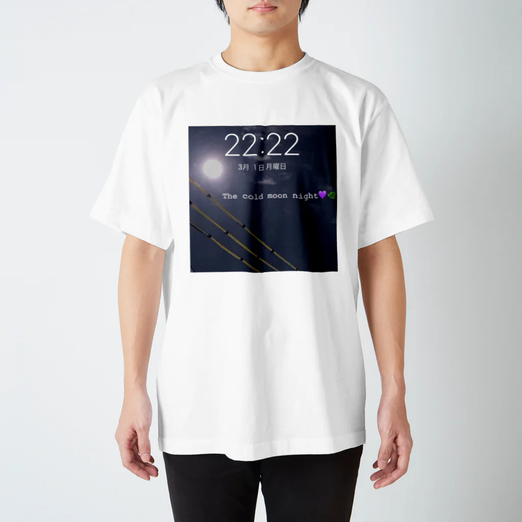 monacoのThe cold moon night 2222 スタンダードTシャツ