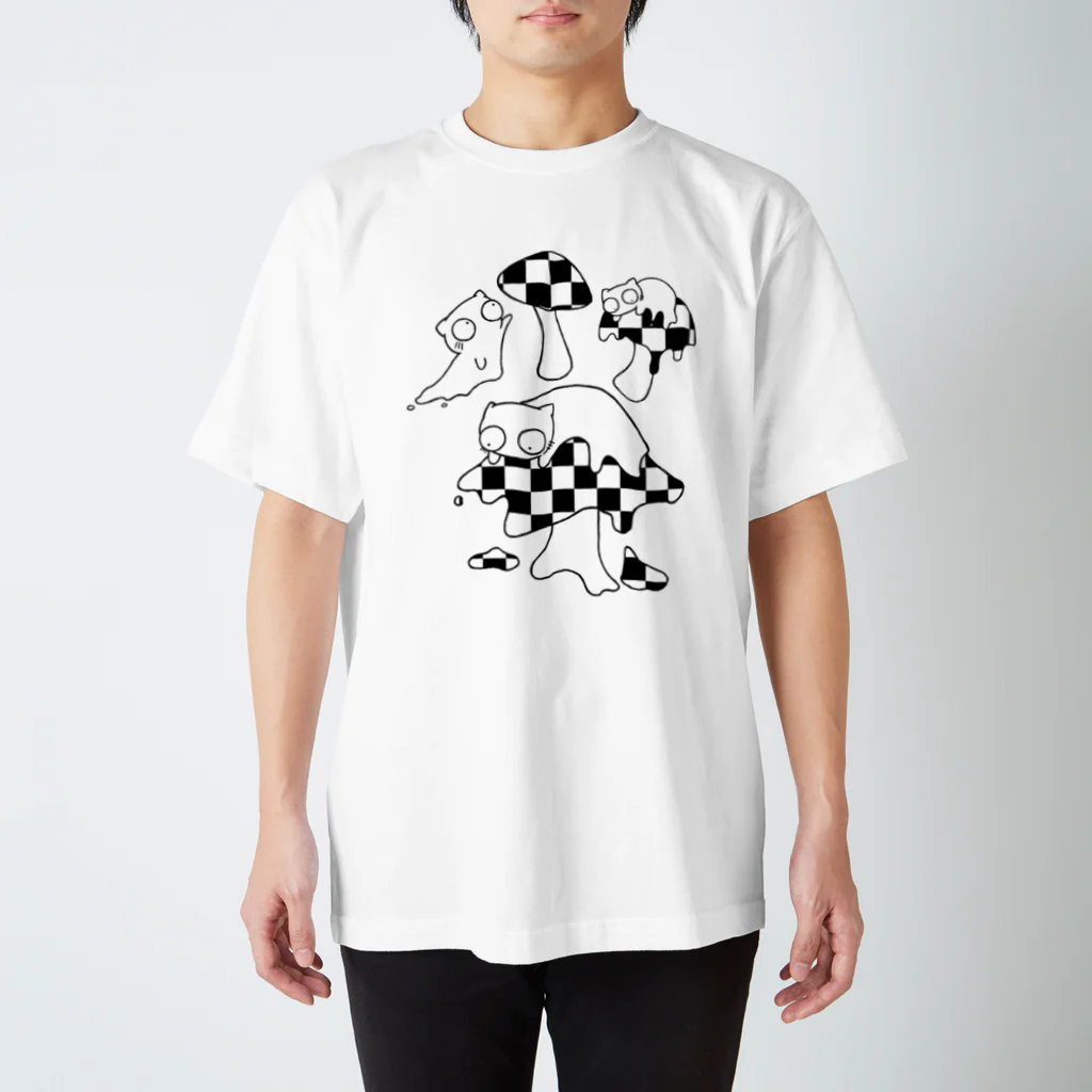 B6_6bitのmushroom スタンダードTシャツ