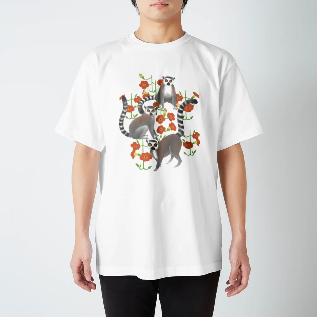 utanogoodsのワオキツネザル Regular Fit T-Shirt