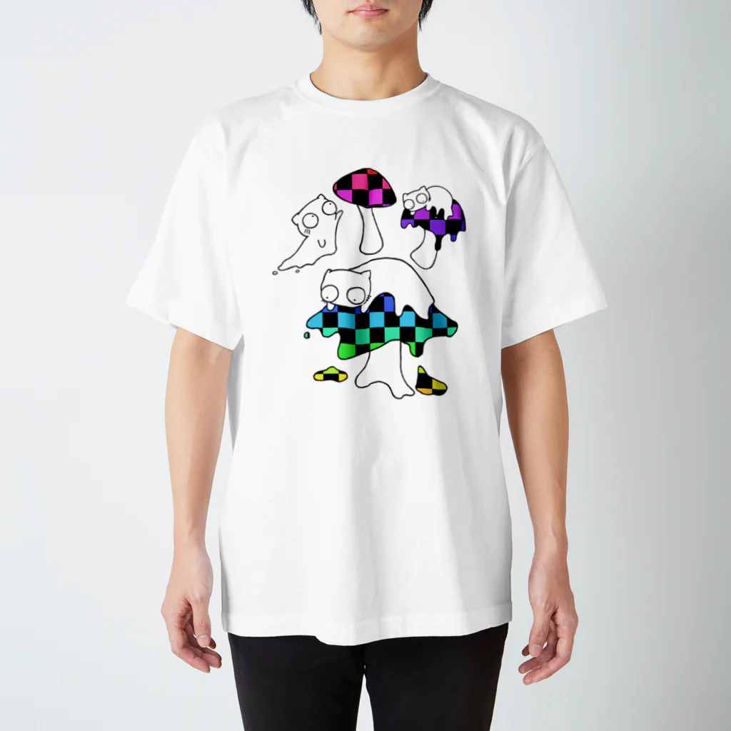 B6_6bitのmushroom  スタンダードTシャツ