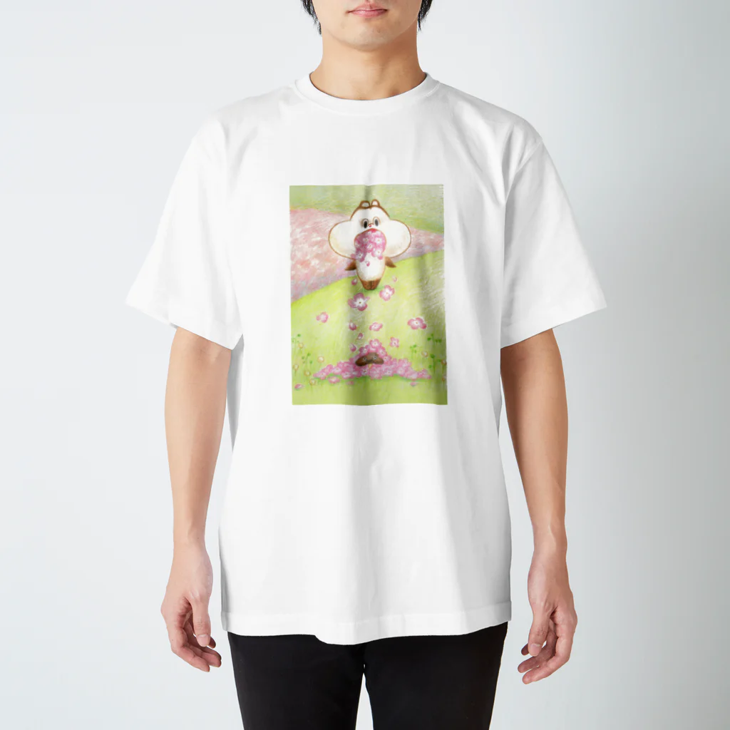 ひでみのもぐもぐグーさん -たけさんに花- スタンダードTシャツ