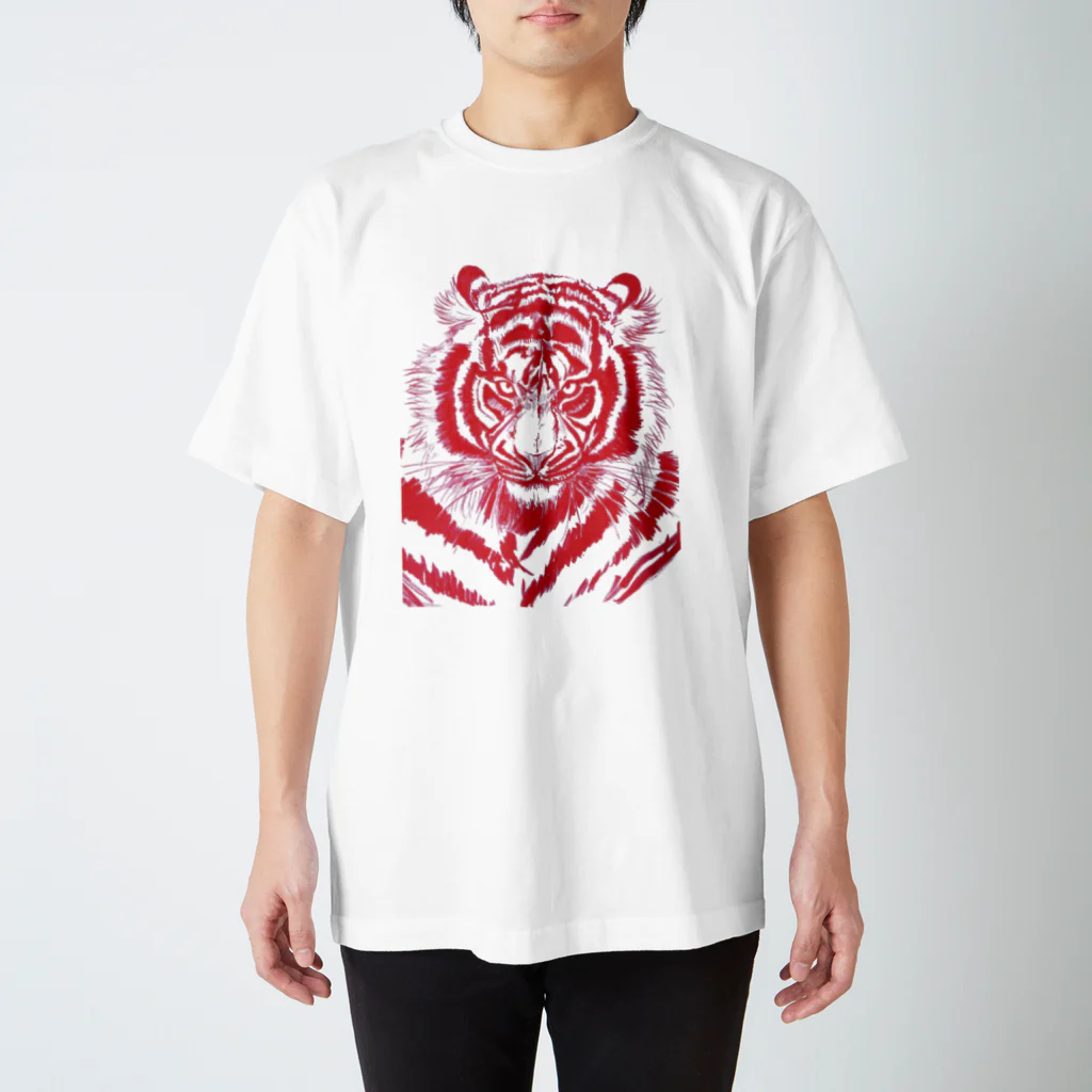 翠紀~suiki.japan~のRed Tiger  Regular Fit T-Shirt