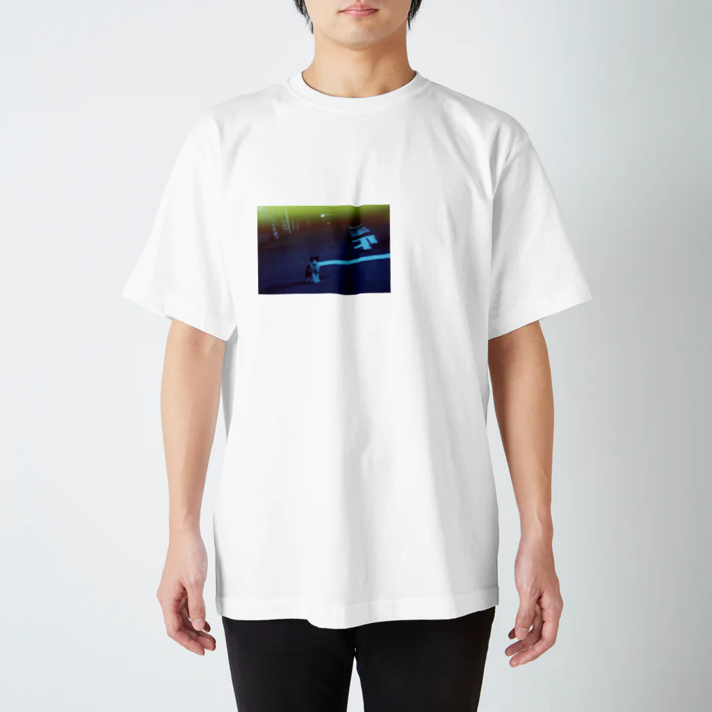 ✶ uopn ✶の夜の猫と止まれ Regular Fit T-Shirt