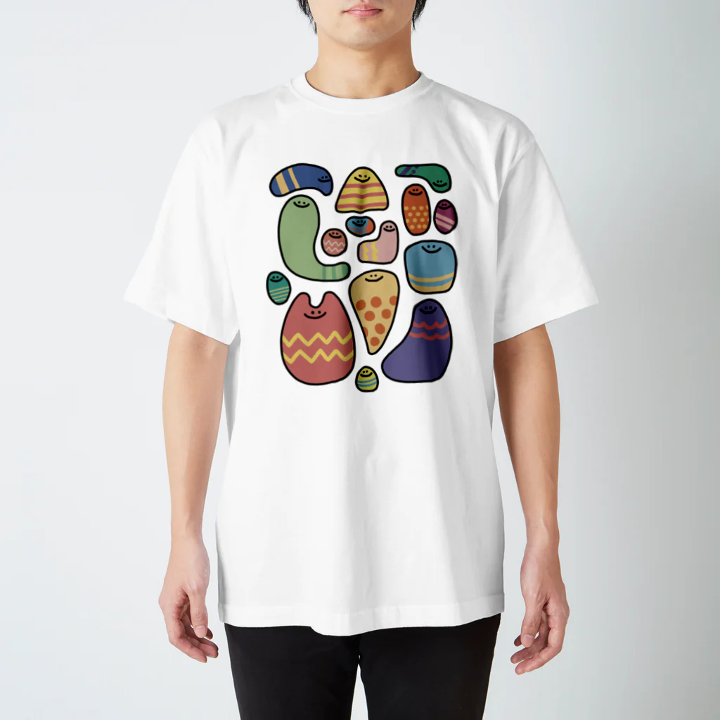 なつぽむ。のカラフルな謎の生き物 スタンダードTシャツ