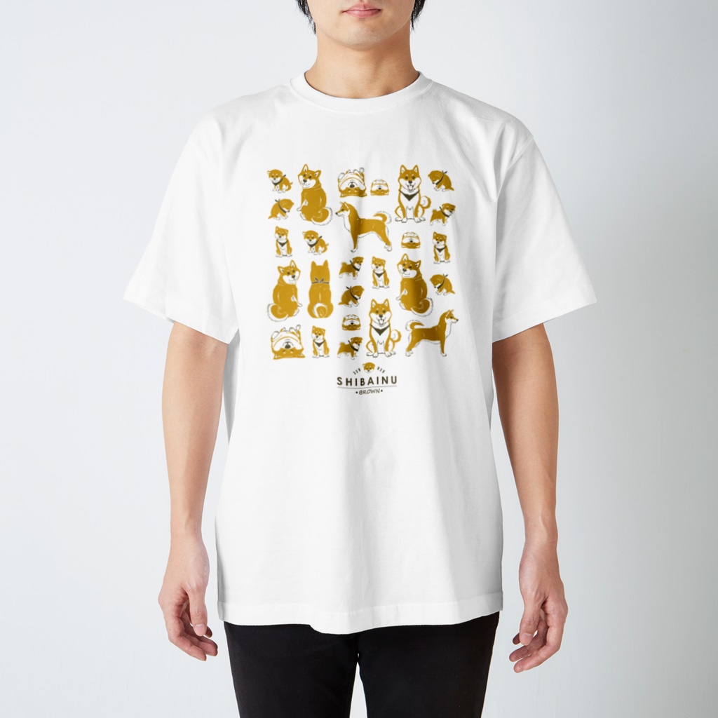 タバタ画房の赤柴たくさん Regular Fit T-Shirt