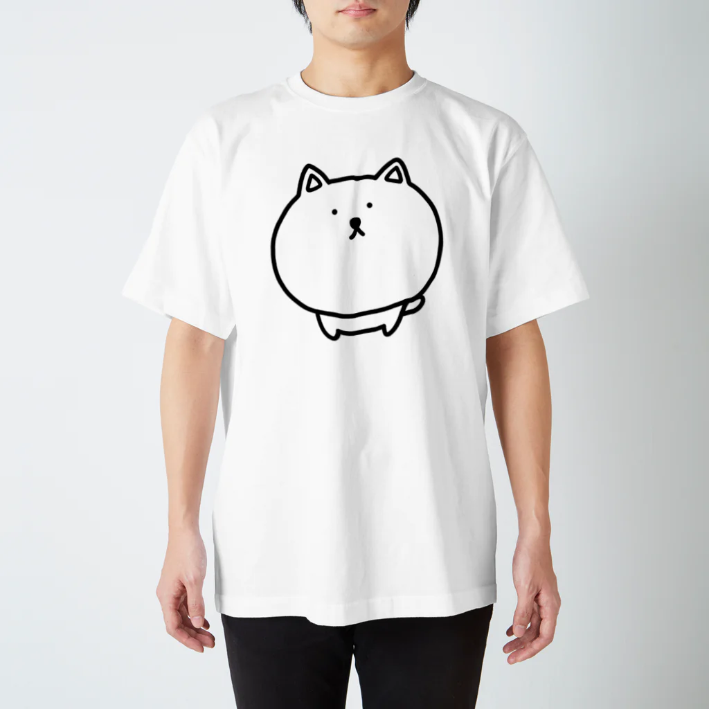 のんびりのこショップのおとなしい犬(大) スタンダードTシャツ