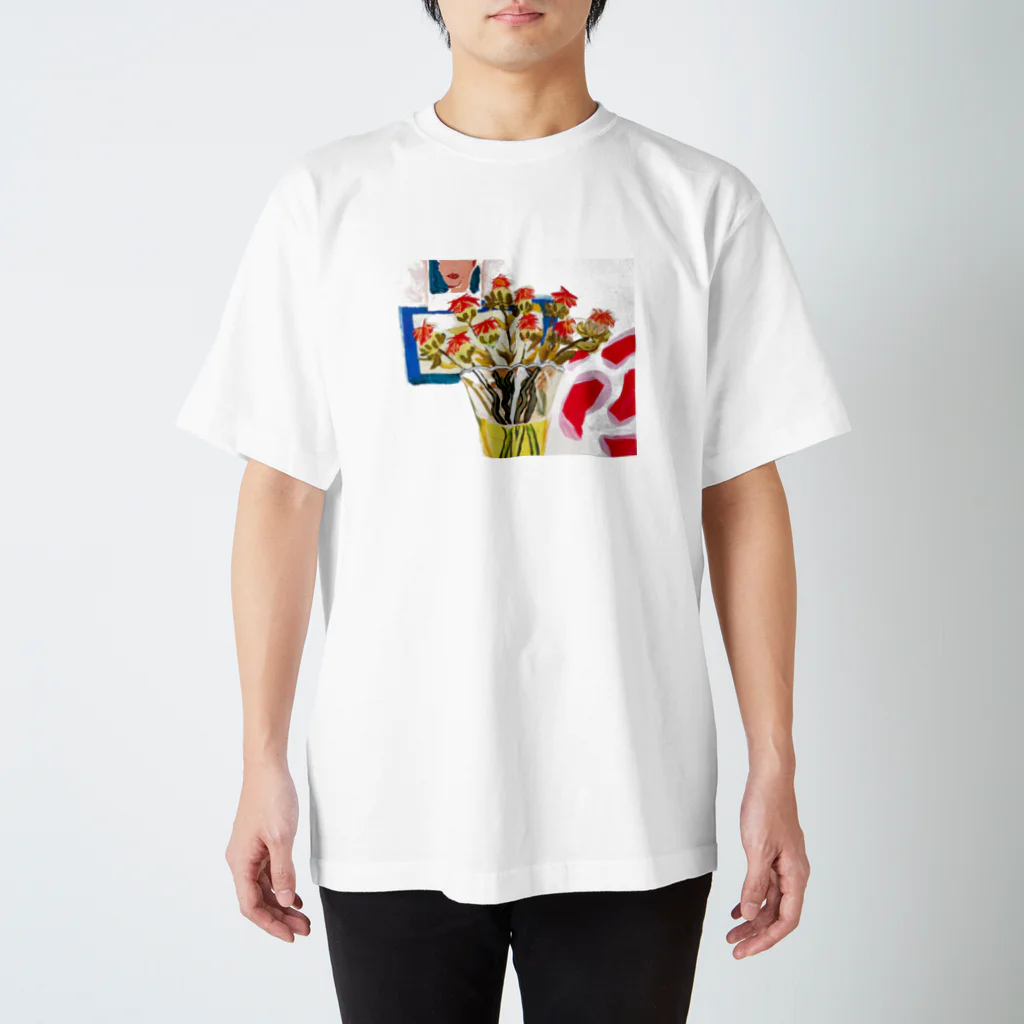 ICHIKAWA  AYANAの傷んだ紅花 Regular Fit T-Shirt