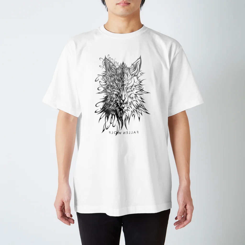 IBI-MATTER-のFALLEN WOLF Regular Fit T-Shirt