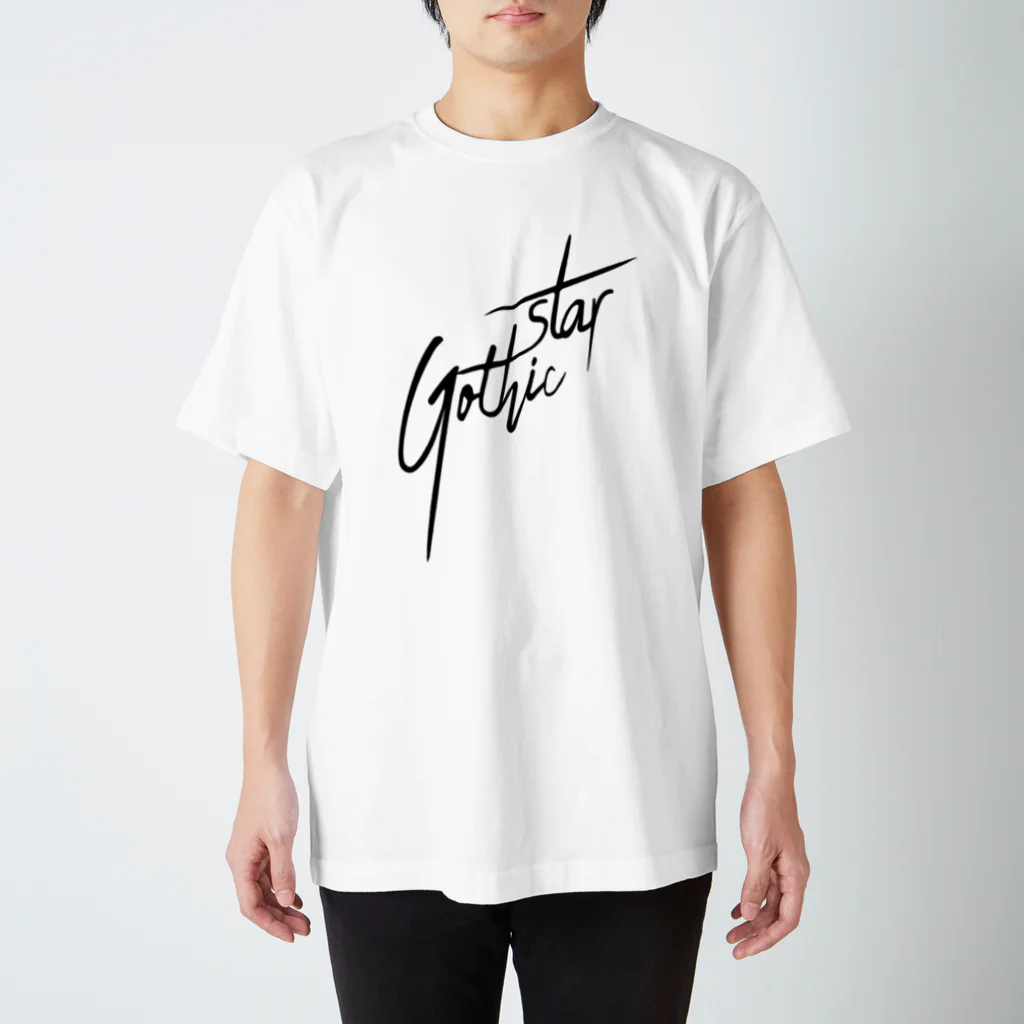 Sho KotaniのGothic Star Logo T-Shirt Regular Fit T-Shirt