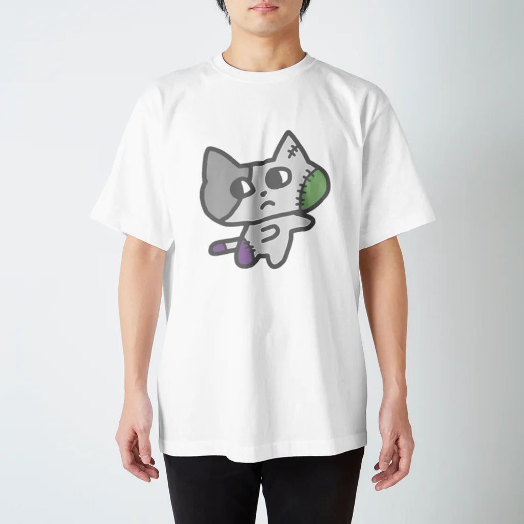 堕天使ストアのフランケンねこ スタンダードTシャツ