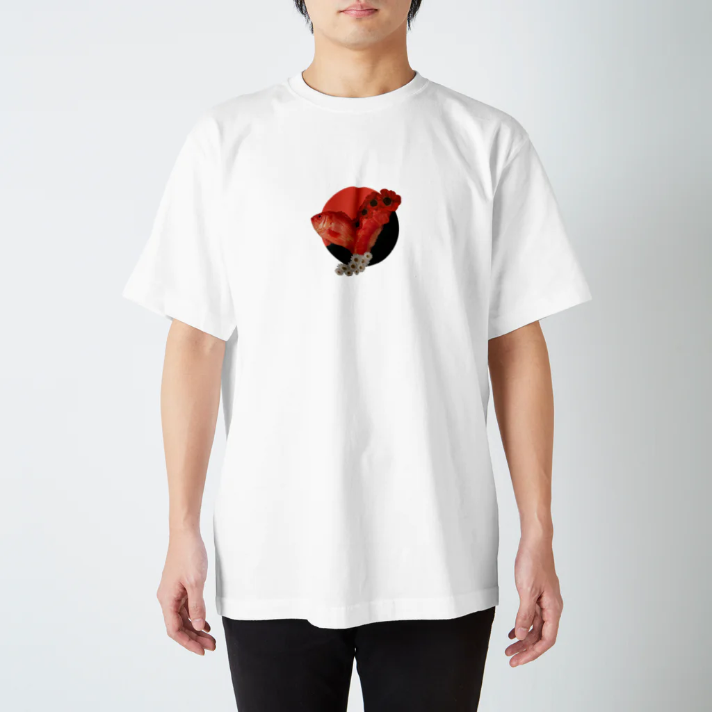 marikoの鯛とお花 Regular Fit T-Shirt