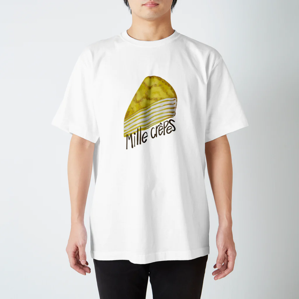 スロータイプ書店 Slowtype Booksのmille crepes ミルクレープ 075 スタンダードTシャツ