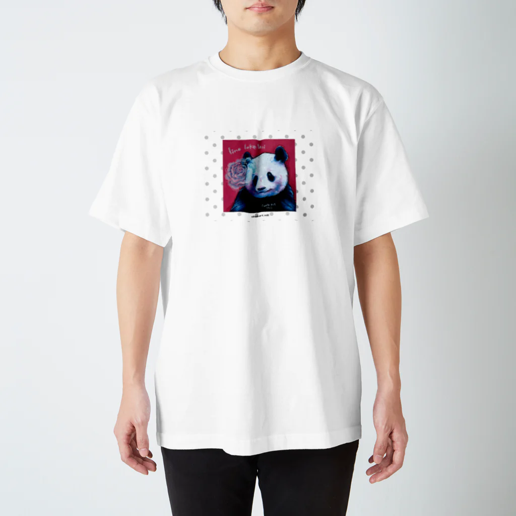 アトリエ チョークアートmili のチョークアート　パンダ Regular Fit T-Shirt