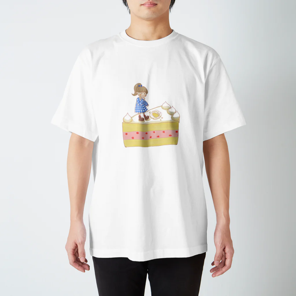 Macaroni gratinのいちごケーキ(ケーキ) スタンダードTシャツ