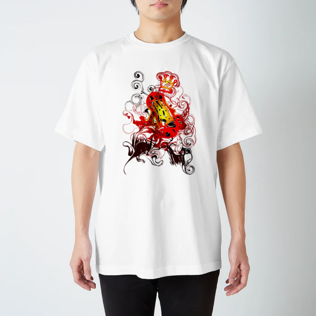 AURA_HYSTERICAのPoison_dart_frog スタンダードTシャツ