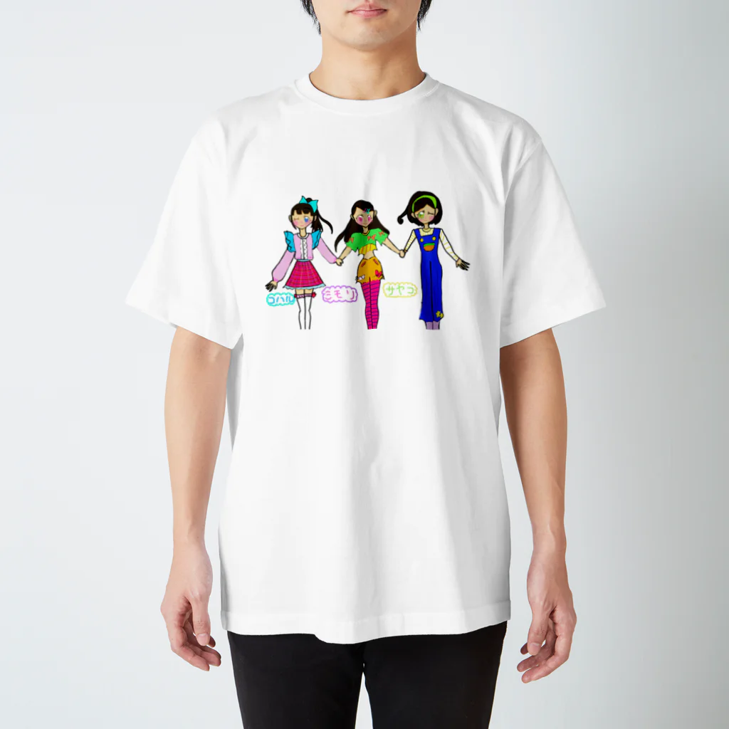 KKブラザーズの仲良し3人組 スタンダードTシャツ