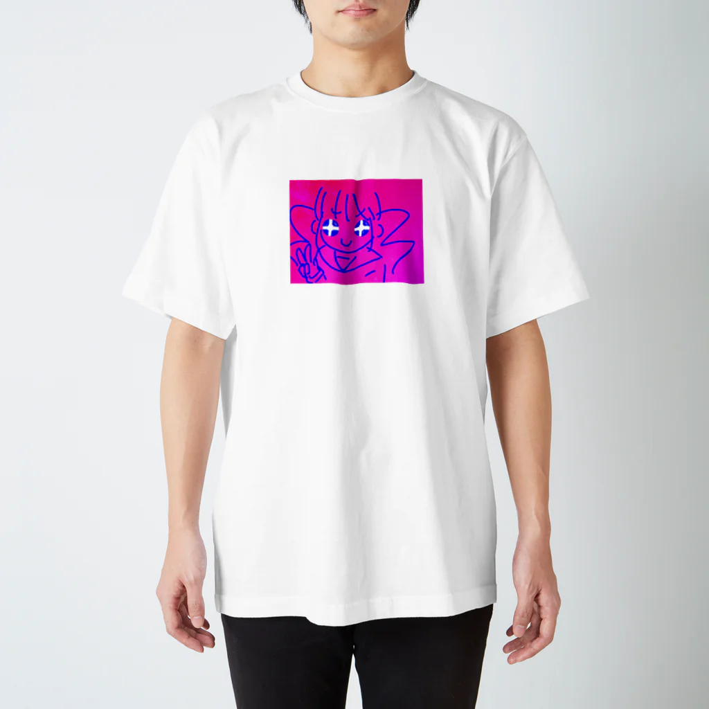 すだよの彩度バチバチ女の子 スタンダードTシャツ