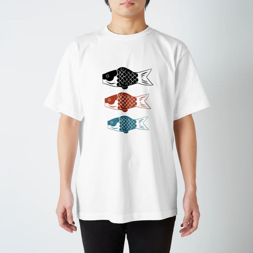 りのの鯉のぼり（3匹） Regular Fit T-Shirt