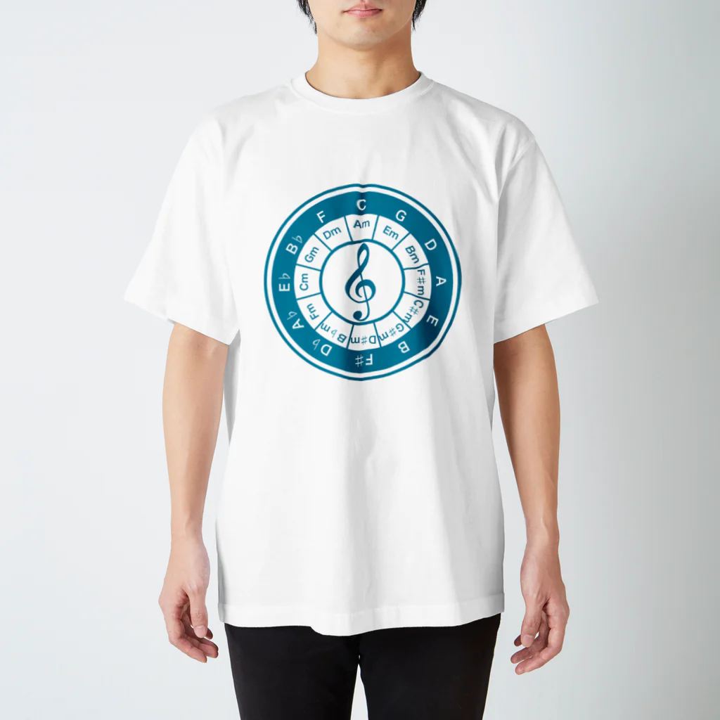 AURA_HYSTERICAのCircle_of_5th スタンダードTシャツ