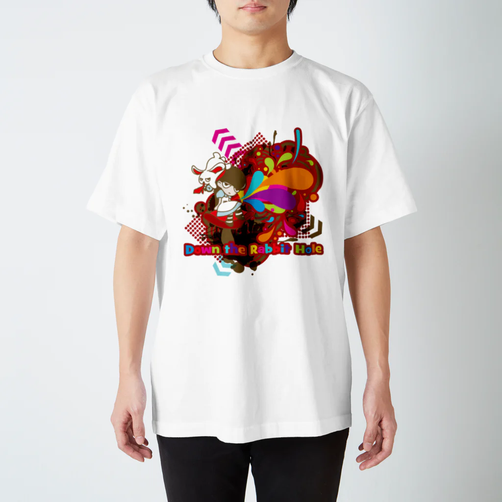 AURA_HYSTERICAのDown the Rabbit-Hole スタンダードTシャツ