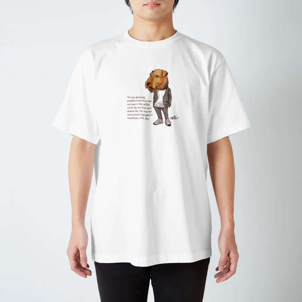 愛犬描処 プルーデンスのおしゃれエアデール Regular Fit T-Shirt