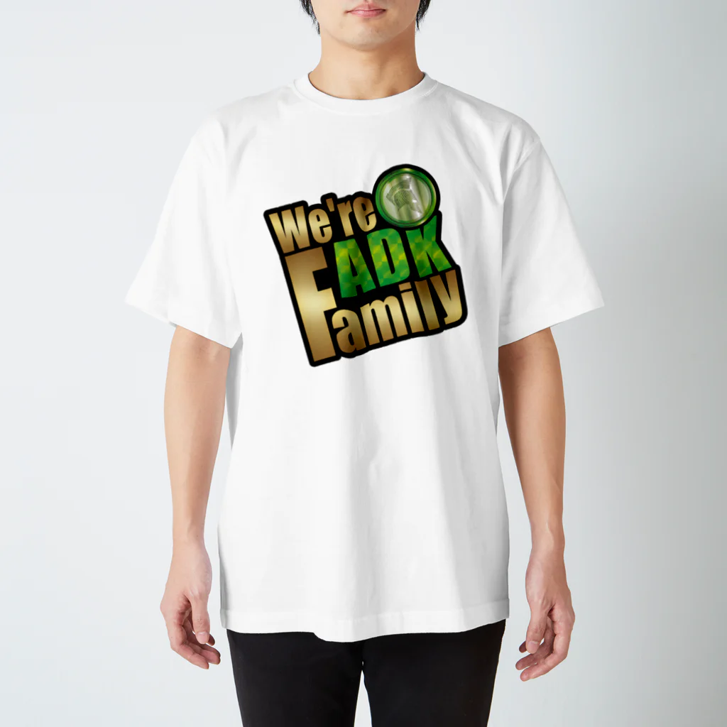 【仮想通貨】ADKグッズ専門店 のWe're ADK family （黒縁） Regular Fit T-Shirt