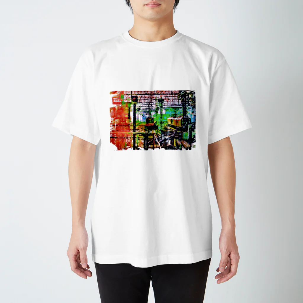 Exit153の色めくトレイン スタンダードTシャツ