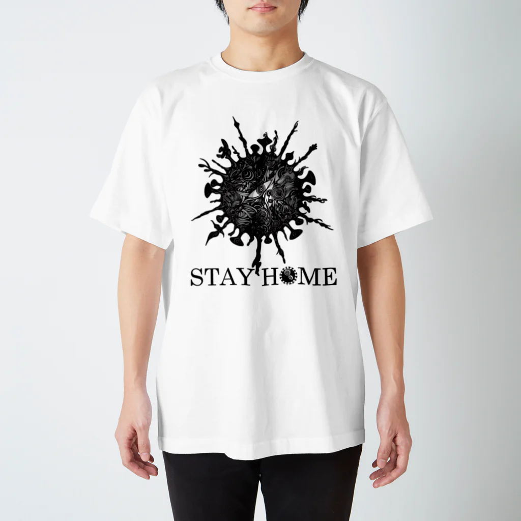 IBI-MATTER-のSTAY HOME -月蝕因子- Regular Fit T-Shirt