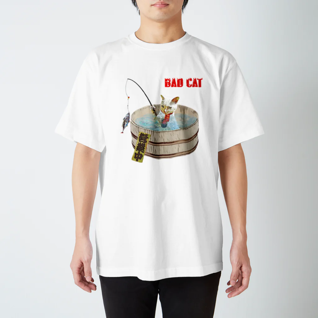 Rock catのBAD CAT 釣り スタンダードTシャツ