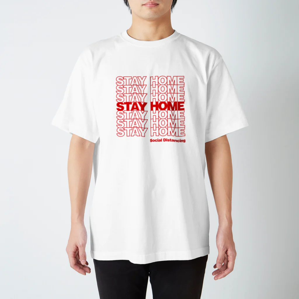 DJYSKのSTAY HOME -Social Distancing- Regular Fit T-Shirt