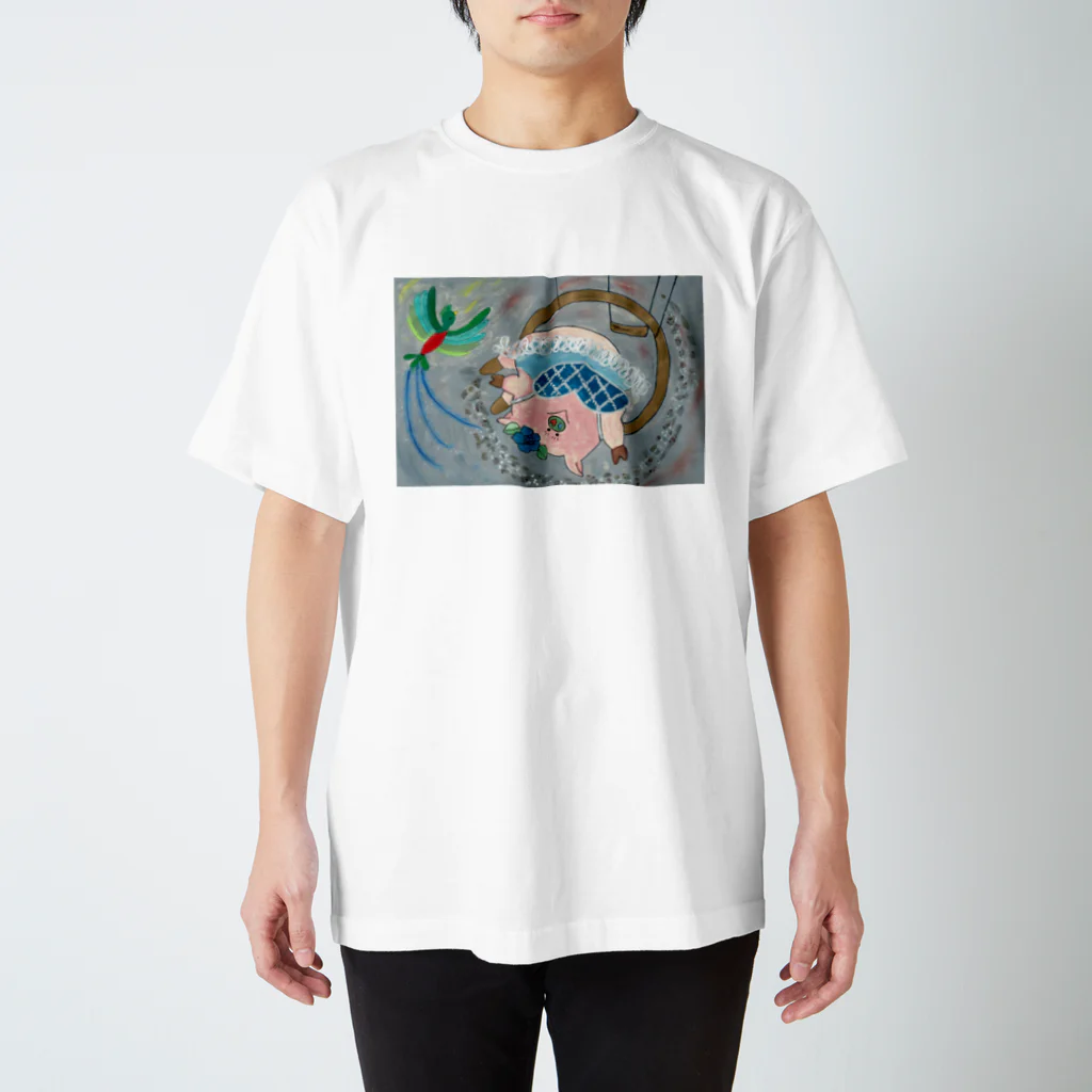 花と雲のサーカスドロシー空中ブランコ Regular Fit T-Shirt