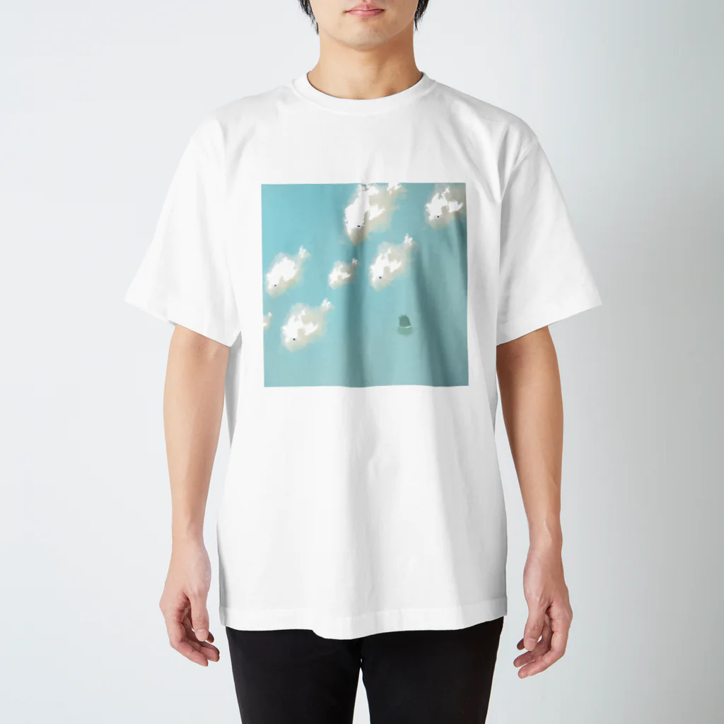 eerie shopの空と海の境 スタンダードTシャツ