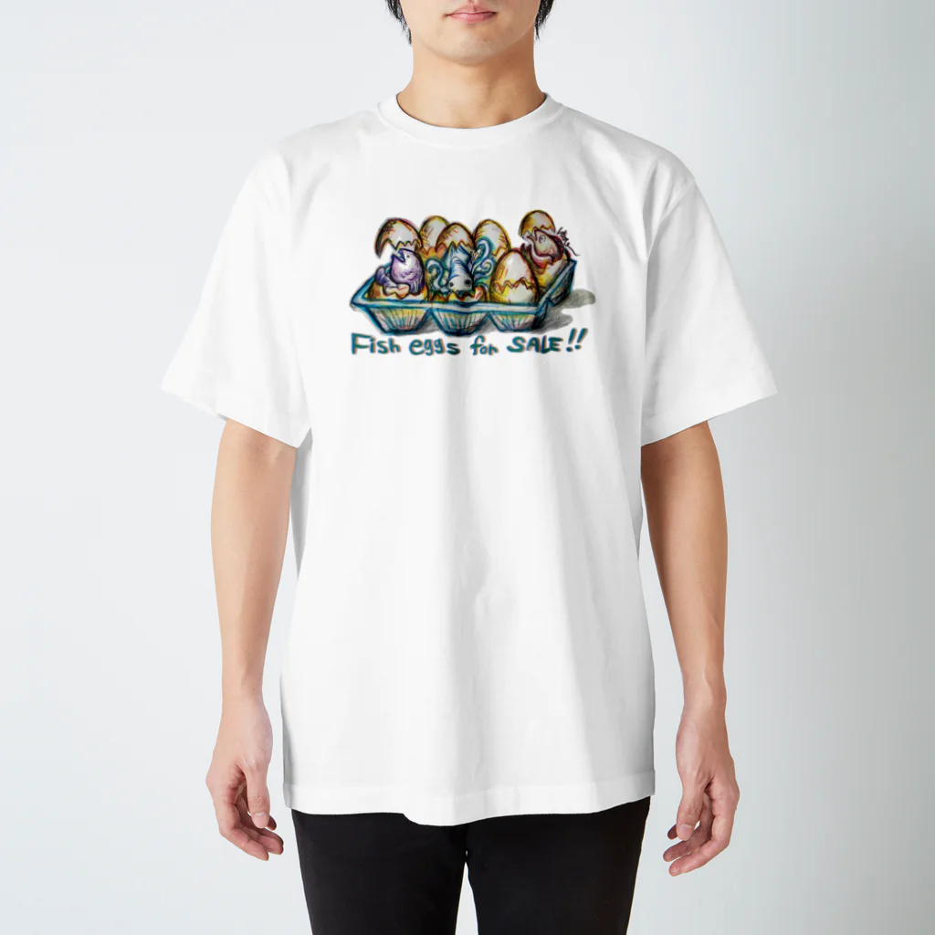 守時はるひのFish eggs for SALE!! スタンダードTシャツ