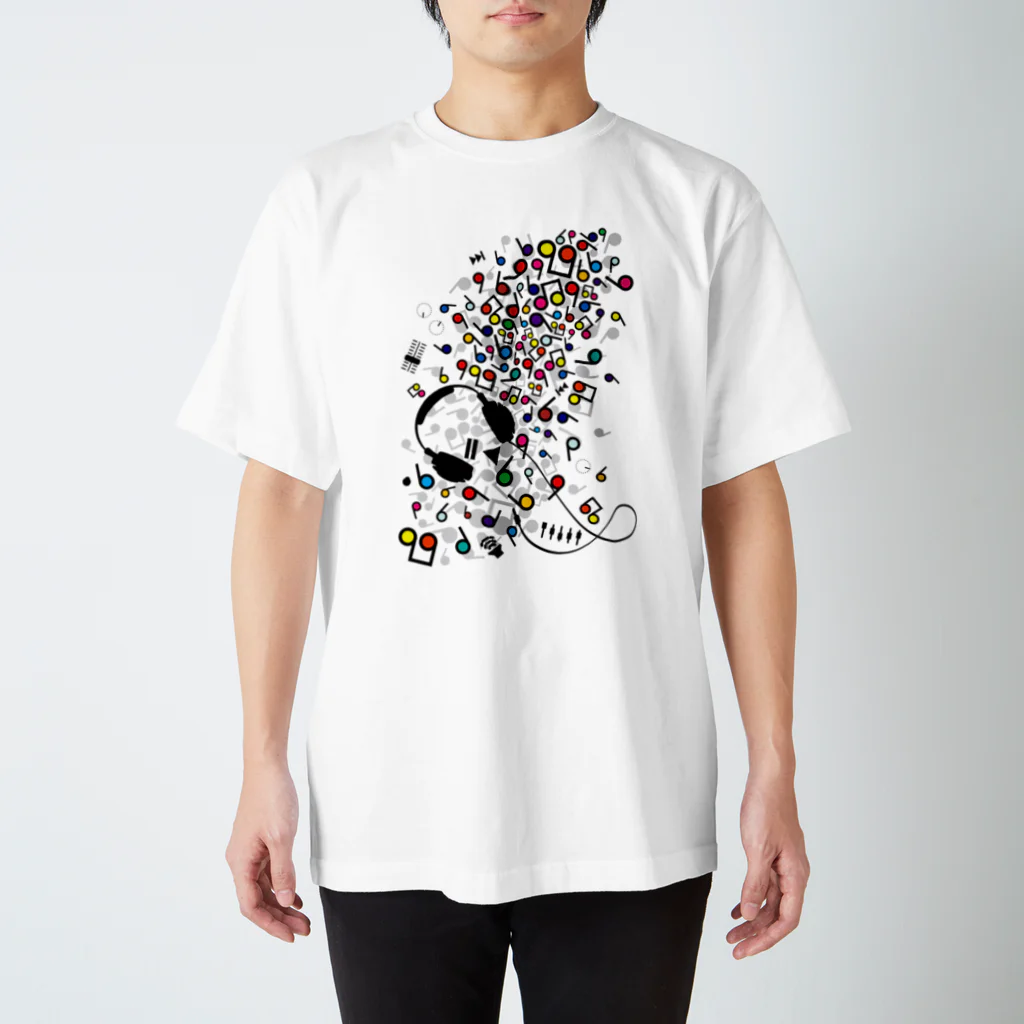 AURA_HYSTERICAのEZ_Listening スタンダードTシャツ