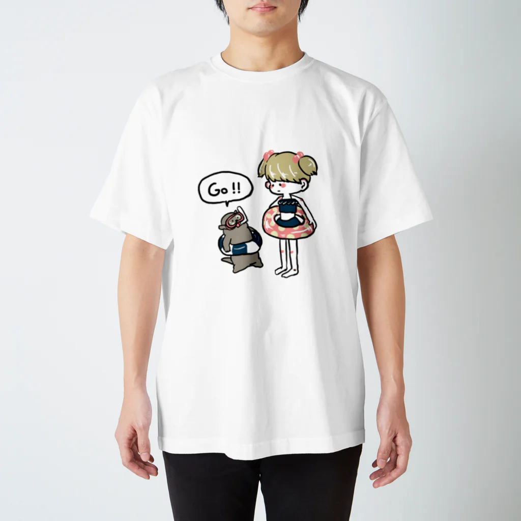 らむらっこのプールらっこ スタンダードTシャツ