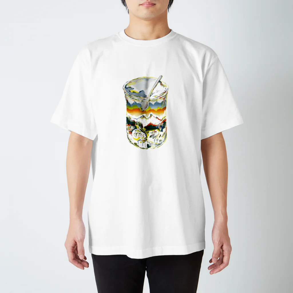 蝸牛のwinter memory in the bottle Regular Fit T-Shirt