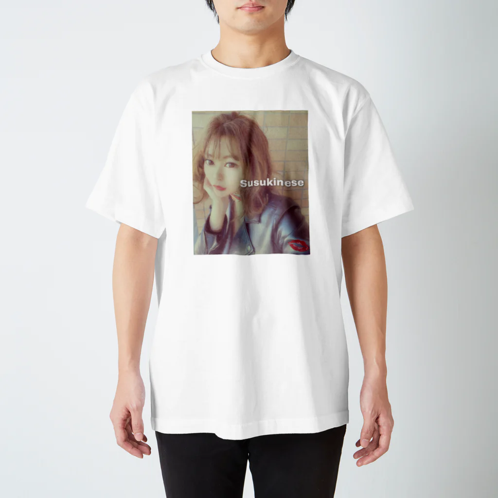 美女TJapan_SusukinoTshirtの@mopiistagram 美女T北海道 スタンダードTシャツ