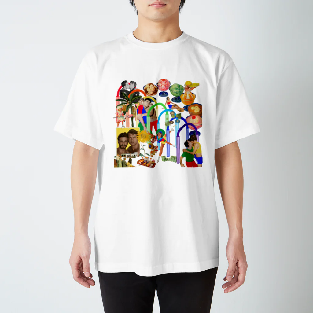 pedro nekoiのRAINBOW Regular Fit T-Shirt