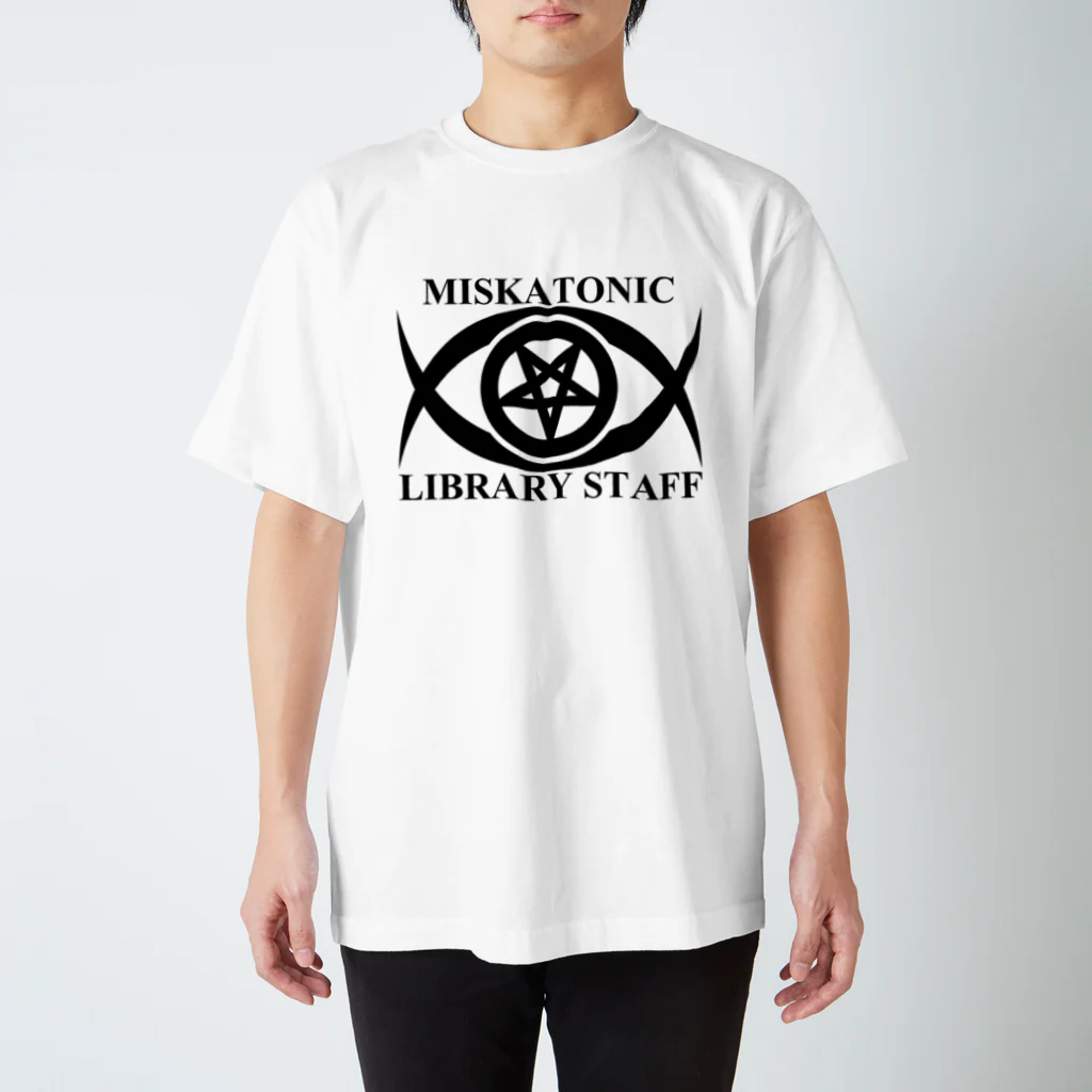 AURA_HYSTERICAのMISKATONIC LIBRARY STAFF スタンダードTシャツ