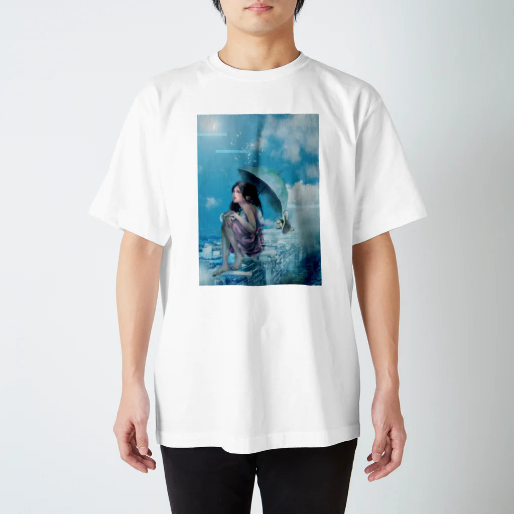 亞醒のRain-girl Regular Fit T-Shirt