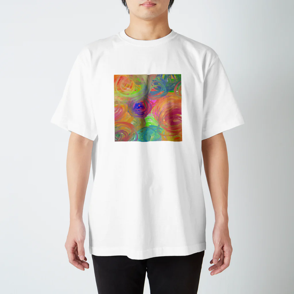 なんとかなるのぐるぐる油絵 Regular Fit T-Shirt