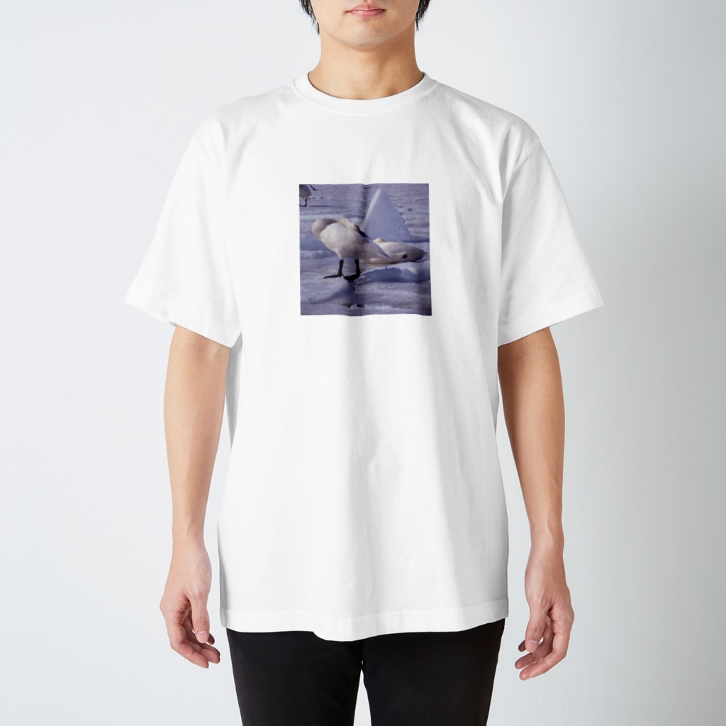 HappyCafeのTシャツ　白鳥　５ Regular Fit T-Shirt