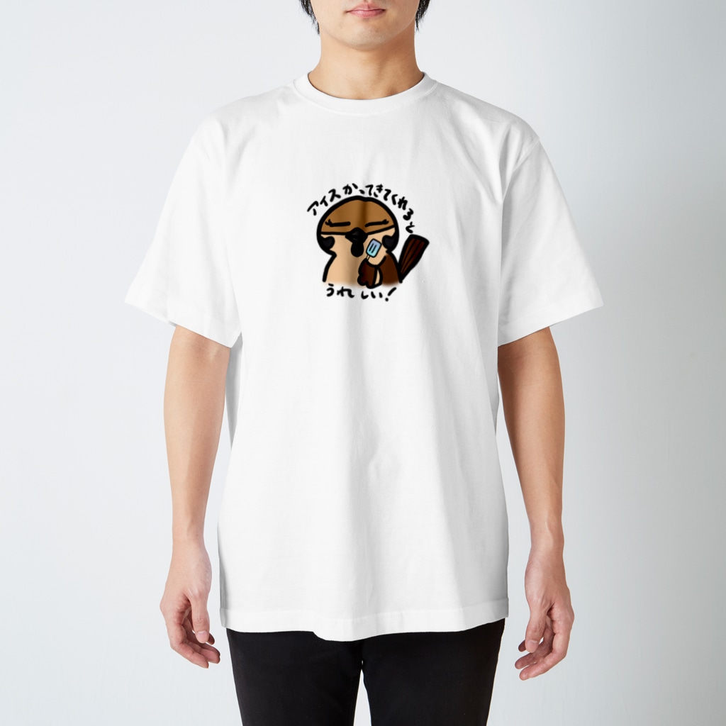 庭にくるコトリからのスズメちゃん♡アイス　Tシャツ Regular Fit T-Shirt