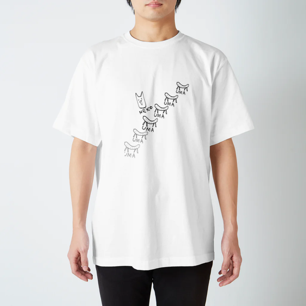 🌸会津光三🌸のネコ&ウマ Regular Fit T-Shirt